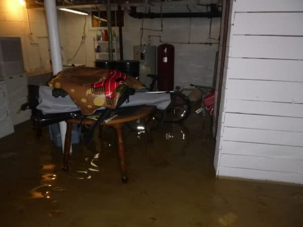 flooded basement